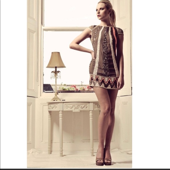 All Saints Aztec Dazzle Spitalfields Sequin Dress - Picture 7 of 8